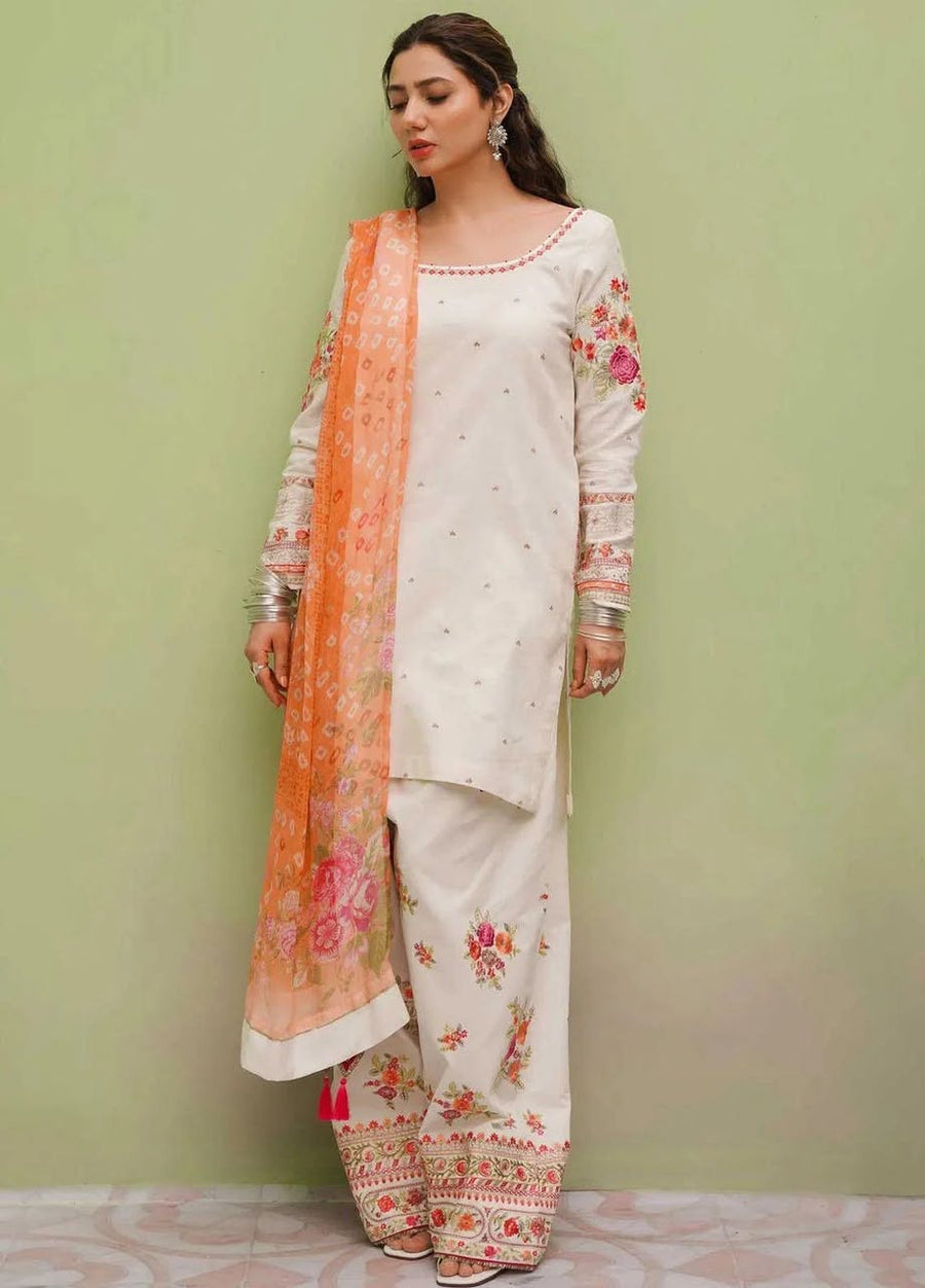 Zara Shah Jahan 4124 Winter Dhanak Embroidered 3 Piece Suit