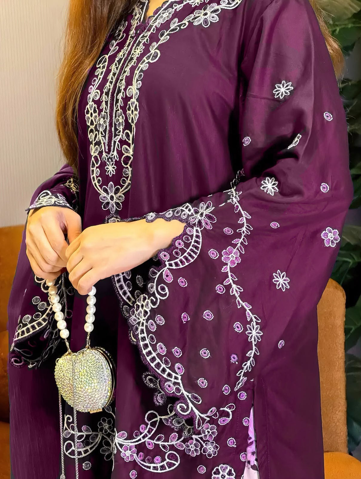 Zara Shah Jahan 4124 Winter Dhanak Embroidered 3 Piece Suit